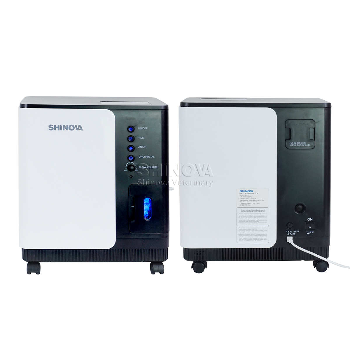 Concentrator Oxygen Concentrator สำหรับสัตวแพทย์ผลิตออกซิเจนที่มีความบริสุทธิ์สูง